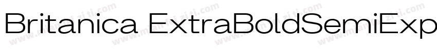 Britanica ExtraBoldSemiExpanded字体转换